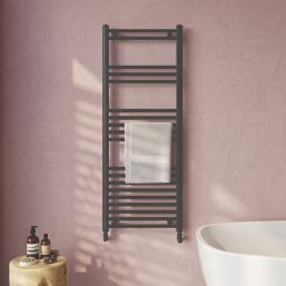 Time 1175mm x 500mm 1335BTU Anthracite Flat Designer Towel Radiator