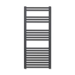 Time 1175mm x 500mm 1335BTU Anthracite Flat Designer Towel Radiator