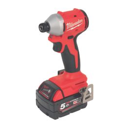 Milwaukee Next Generation M18BLCPP2A-502C 18V 2 x 5.0Ah Li-Ion RedLithium Brushless Cordless Compact Power Tool Twin Pack