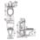 Armitage Shanks Sandringham  Wall Hung Toilet Bowl with Horizontal Outlet