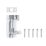 Smith & Locke Necked Door Bolt Silver 63mm
