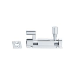 Smith & Locke Necked Door Bolt Silver 63mm