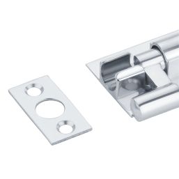 Smith & Locke Necked Door Bolt Silver 63mm