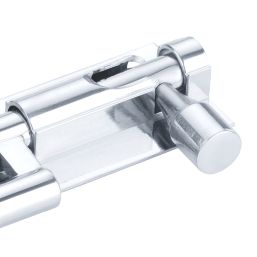 Smith & Locke Necked Door Bolt Silver 63mm