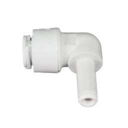 FloPlast FloFit+ Plastic Push-Fit Equal 90° Stem Elbow 10mm