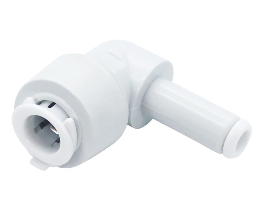 FloPlast FloFit+ Plastic PushFit Equal 90° Stem Elbow 10mm Screwfix