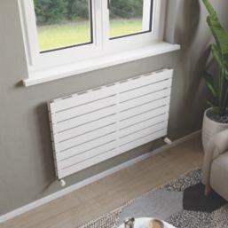 Ximax Oceanus 595mm x 1000mm 3130BTU White Horizontal Designer Radiator