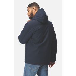 Regatta Navigate 100% Waterproof Jacket Navy/Seal Grey Medium Size 39.5" Chest