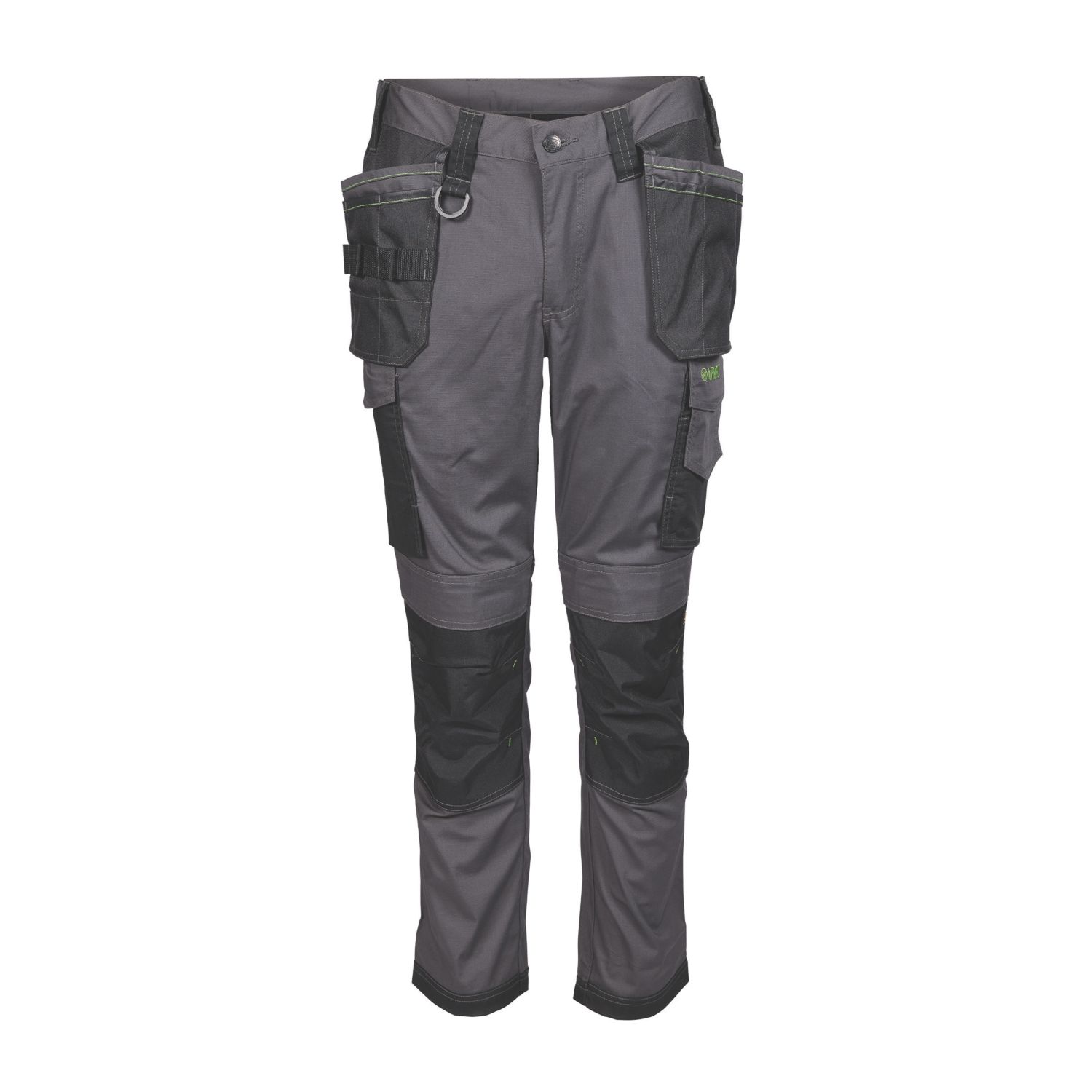 Apache Sudbury Work Trousers Grey/Black 28" W 31" L (782VK)