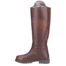 Cotswold Oldachre Size 4 Womens Brown Waterproof Lace & Zip Non Safety Work Boots