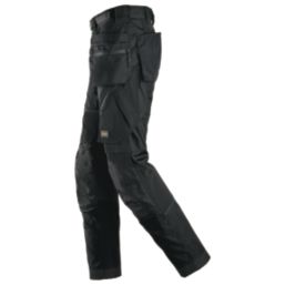 Snickers 6902 Stretch Work Trousers Black 31" W 32" L