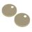Brixton & Trade Toilet Seat Hinge Cover Caps Slim Brushed Brass