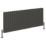 Reina Harley Double 600mm x 1470mm 5389BTU Anthracite Horizontal Designer Radiator