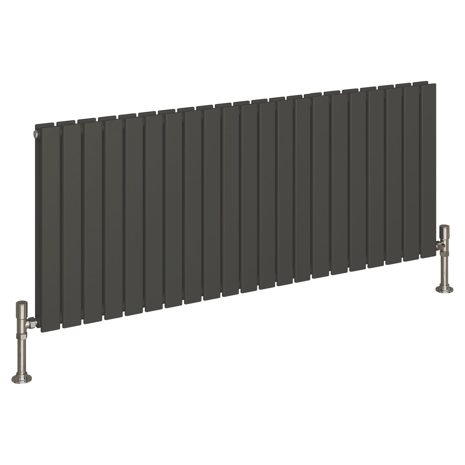 Reina Harley Double 600mm x 1470mm 5389BTU Anthracite Horizontal Designer Radiator (783EE)
