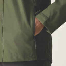 Regatta Matt II Waterproof Jacket Dark Khaki / Black 4X Large Size 61" Chest