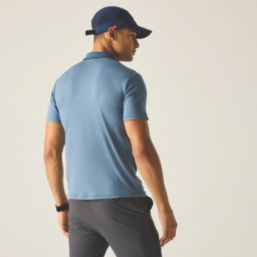 Regatta Maverik Stretch Polo Shirt China Blue Medium 40" Chest