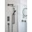 Bristan Cobalt HP/Combi Flexible Concealed Matt Black Thermostatic Dual Control Shower Kit
