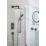 Bristan Cobalt HP/Combi Flexible Concealed Matt Black Thermostatic Dual Control Shower Kit