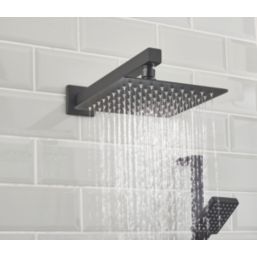 Bristan Cobalt HP/Combi Flexible Concealed Matt Black Thermostatic Dual Control Shower Kit