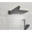Bristan Cobalt HP/Combi Flexible Concealed Matt Black Thermostatic Dual Control Shower Kit