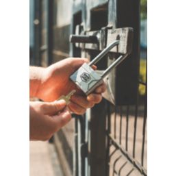 Smith & Locke  Steel  Water-Resistant Long Shackle  Padlock 55mm