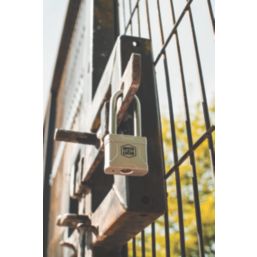 Smith & Locke  Steel  Water-Resistant Long Shackle  Padlock 55mm