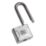 Smith & Locke  Steel  Water-Resistant Long Shackle  Padlock 55mm