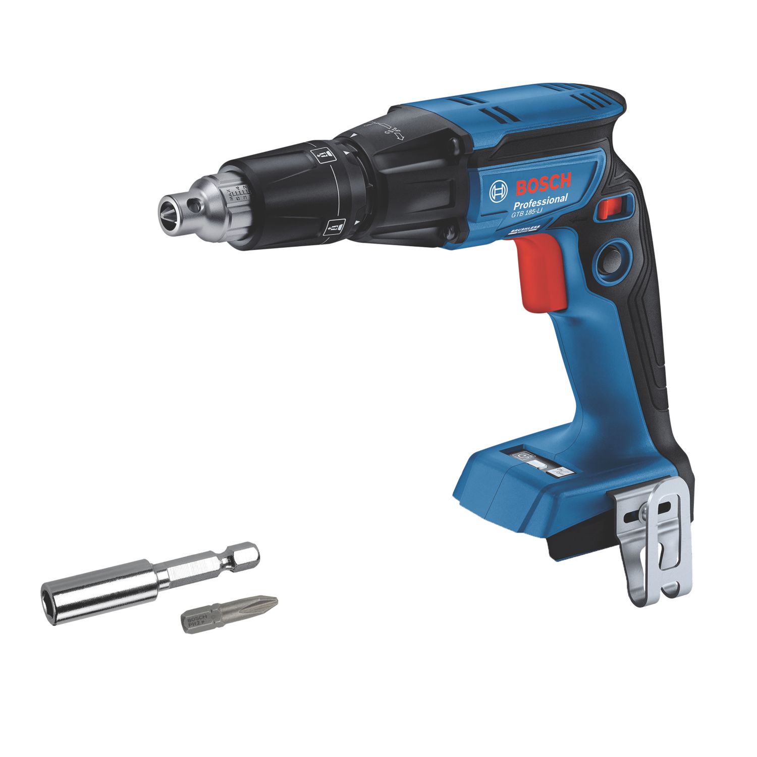 Bosch GTB 18 V-45 + GMA 55 18V Li-Ion Coolpack Brushless Cordless Drywall Screwdriver & Autofeed Magazine - Bare (783FN)