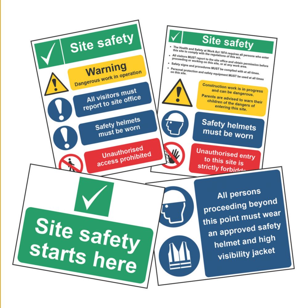 Wear Goggles Mandatory PPE Safety Sign - Adhesive Vinyl 300x400mm (x3)