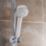 Aqualisa Smart Link HP/Combi Ceiling-Fed Chrome Thermostatic Shower With Bath Filler