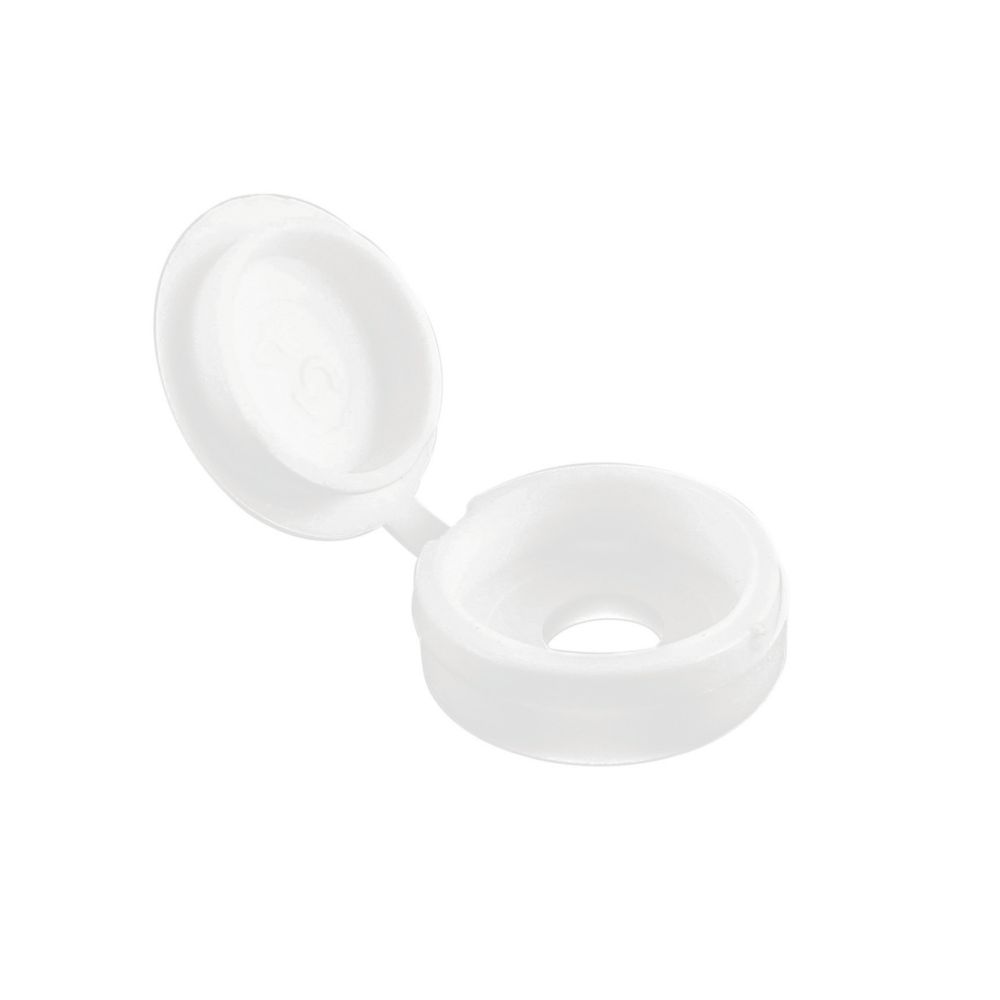 Timco 4-9ga Screw Caps White 100 Pack