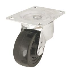 Essentials Heavy Duty Swivel Castor 75mm Black