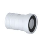 Viva Slinky-Fit Flexible Straight Mini Pan Connector White 200-350mm