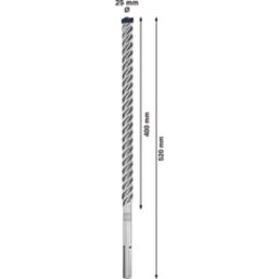 Bosch Expert SDS Max Shank Masonry Drill Bit 25mm x 520mm