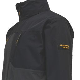DEWALT Southampton Waterproof & Breathable Jacket Black/Grey Large Size 42-44" Chest