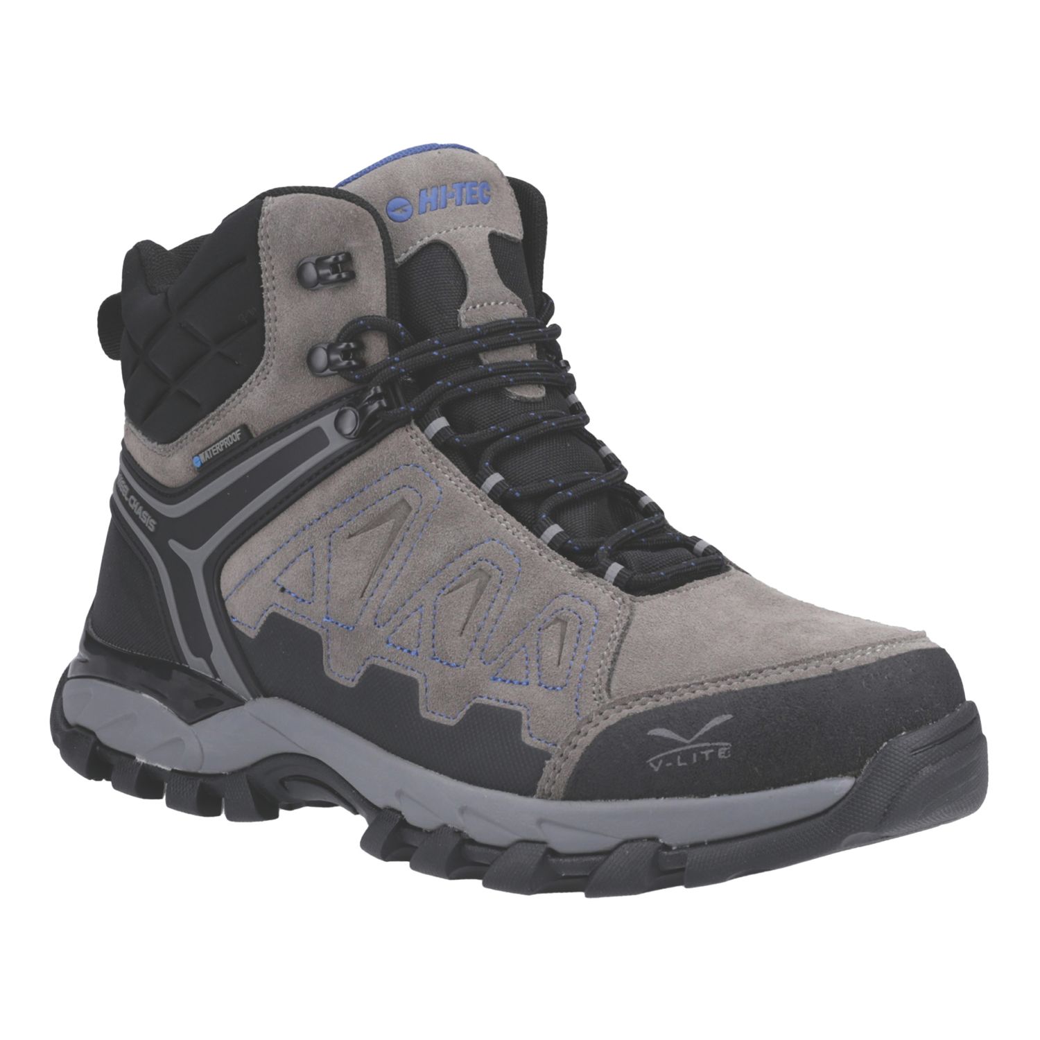 Hi-Tec V-Lite Explorer WP Size 7 Charcoal Waterproof Non Safety Work Boots (783XE)