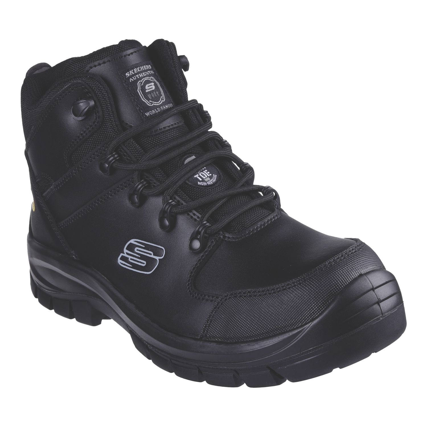 Skechers Trophus Kilram Size 10 Black Safety Boots (783XG)