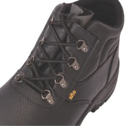 Site Slate Chukka Size 8  Black  Steel Toe Cap Safety Boots