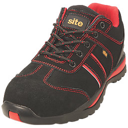 Site Coltan    Safety Trainers Black / Red Size 11
