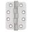 Smith & Locke  Satin Stainless Steel Grade 13 Fire Rated Radius Hinges 102mm x 76mm 2 Pack