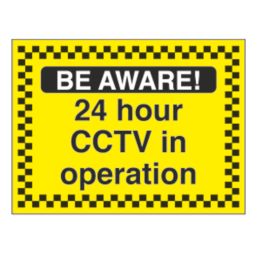 "24-Hour CCTV In Operation" Sign 450mm x 600mm