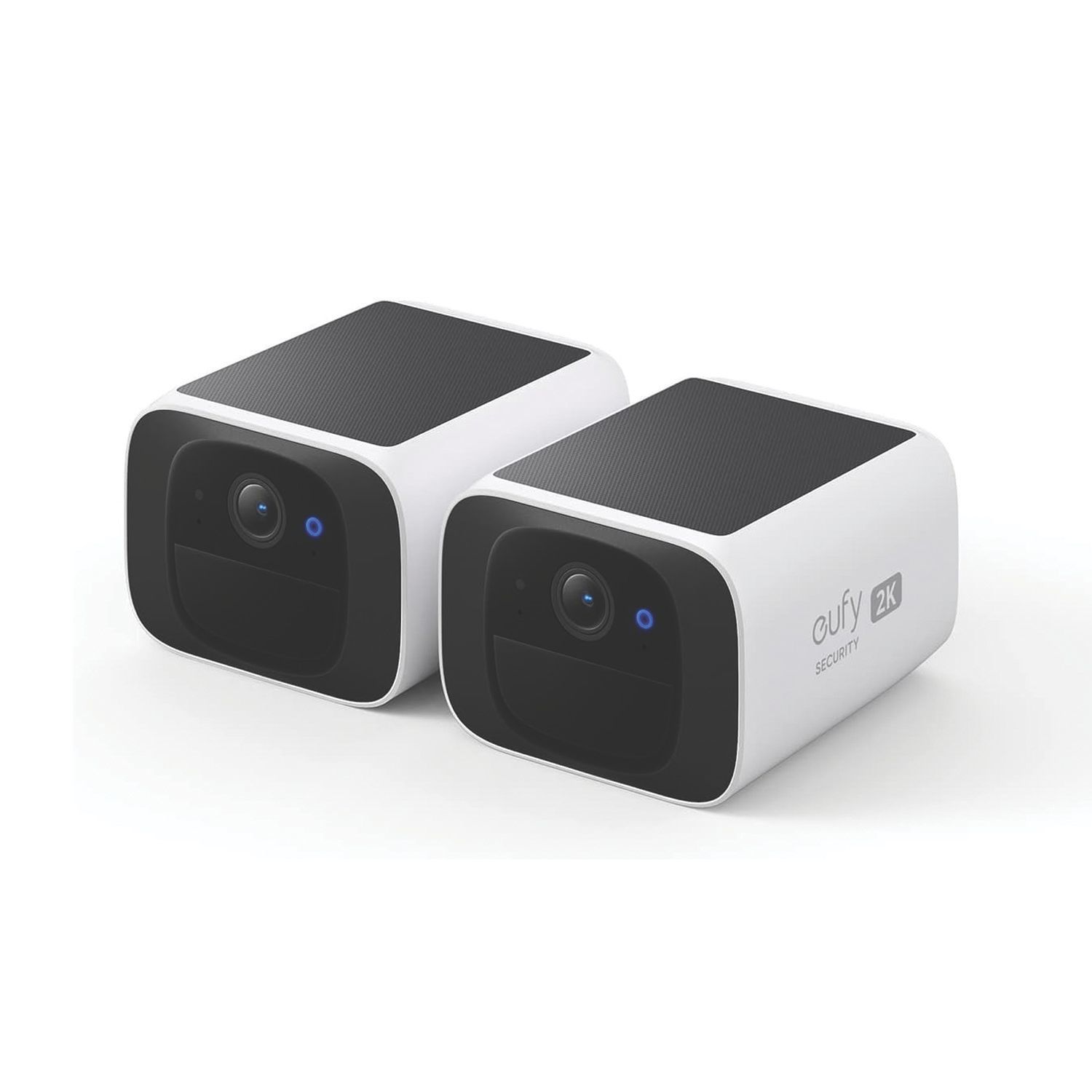 Eufy Solo Cam S220 Rechargeable Battery-Operated White Wireless 2K Indoor & Outdoor Square Security Camera 2 Pack (784AG)