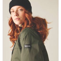 Regatta Romine II Waterproof & Breathable Womens Jacket Dark Khaki (Black) Size 8