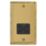 Varilight  1-Gang Dual Voltage Shaver Socket 115V Georgian Brass with Black Inserts