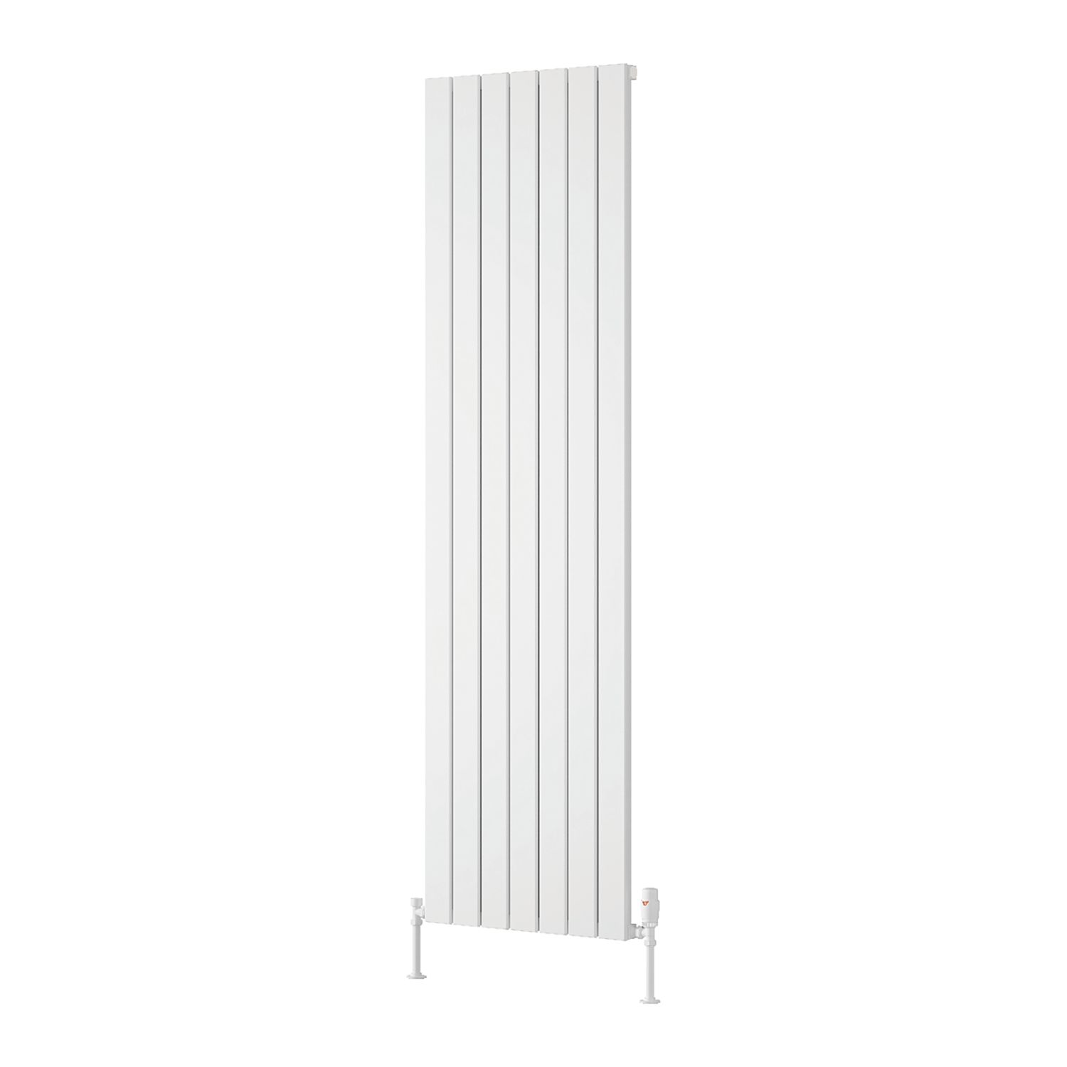 Reina Piatto Single 1800mm x 520mm 4009BTU White Vertical Designer Radiator (784EE)