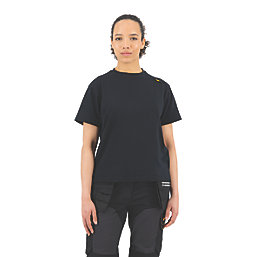 Site Caffery Short Sleeve Womens T-Shirt Black Size 8