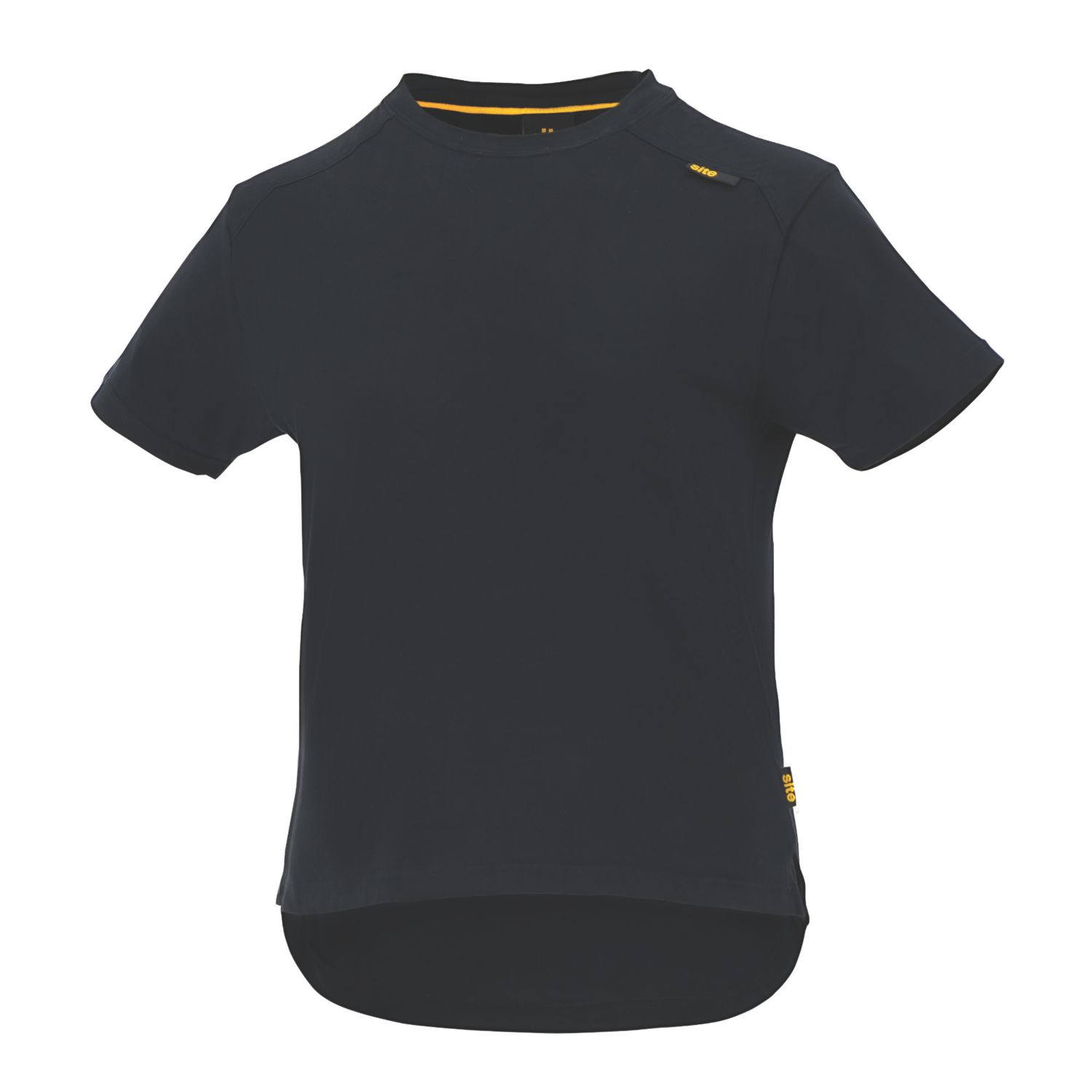 Site Caffery Short Sleeve Womens T-Shirt Black Size 8 (784FM)