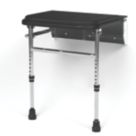 Nymas Wall Mounted Premium Padded Shower Seat Black