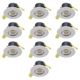 Collingwood H2 Lite CSP Fixed  Fire Rated LED Downlights White 4/6W 460-780lm 10 Pack