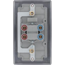 British General Nexus Metal 45A 1-Gang DP Cooker Switch Matt Black with LED